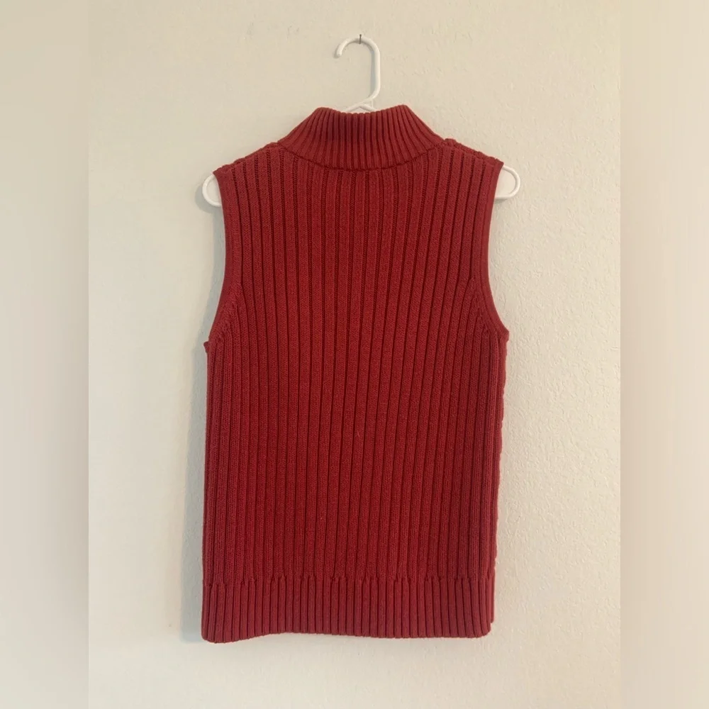 Vintage Pendleton Cable Knit Sweater Vest Zip Up